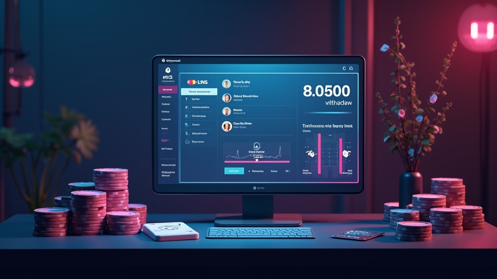 Player reviewing withdrawal limits on a casino cashier screen